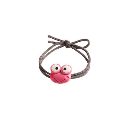 Cartoon Hair Rubber Hair Ring Frog Head Rope Hand Strap Couples Girl Hair Rope