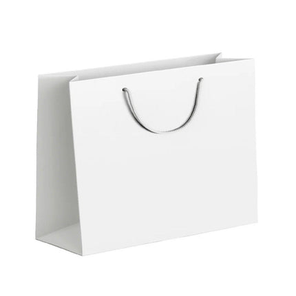 25X Kraft Paper Bags Gift Shopping Bag Carry White Pink Black Bag With Handles