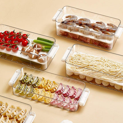 2pcs Food Storage Containers Kitchen Fridge Fresh Storage Boxes Home Organizer