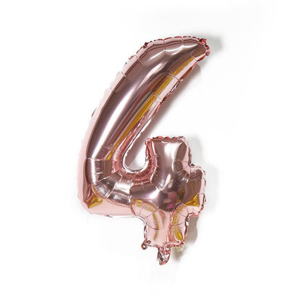 Rose Gold 32" Foil Number Balloon 81cm Birthday Party Wedding - Aimall