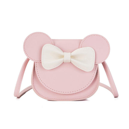 Cute Bowknot Crossbody Bag Fashionable Girls Shoulder Bag Slanting Mini Handbag