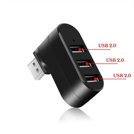 3 Port USB HUB Distribution Splitter Adapter Super Speed Data Hub For Laptop PC - Aimall
