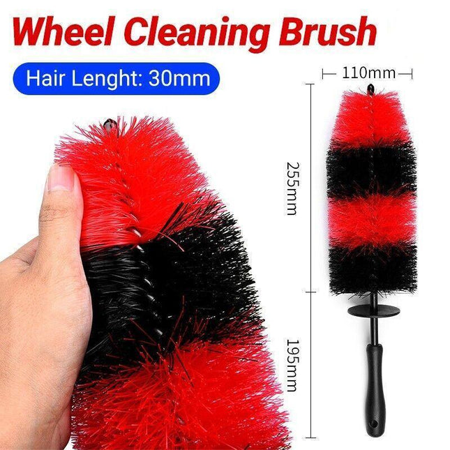 45Cm Cleaning Tool Wash Cleaner Tire Rim Scrub Brush Car Vehicle Wheel Hub Brush - Aimall