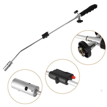 Propane Weed Burner Butane Gas Torch Garden Wand Lighter Handle Tool Kill Weeds