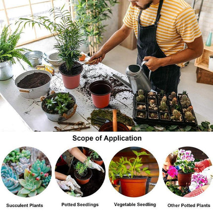 100PCS Plastic Plant Flower Garden Pots Nursery Seedlings Pot Growing Container - Aimall