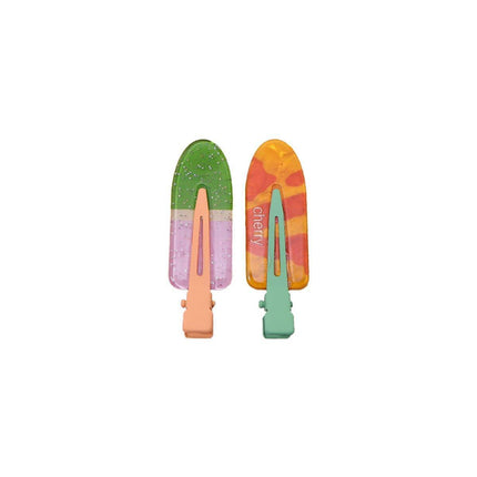 2PCS Juice Series Hair Clip Makeup Hair Accessories Colourful Hair Barrettes