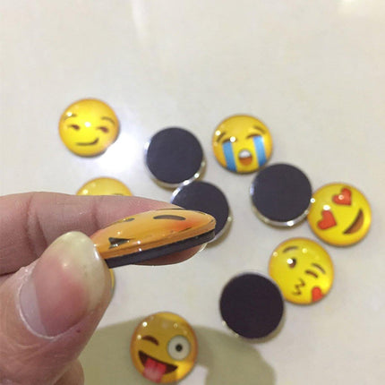 12pcs Cartoon Emoji Fridge Magnets Decorative Kitchen Refrigerator Magnets Set
