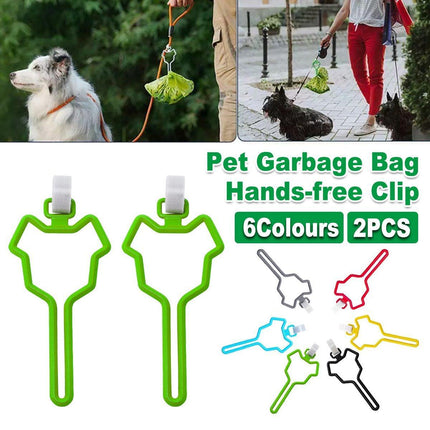 2X Leash Attachment Dog Poo Bag Holder Waste Bag Carrier Large Bearing Capacity