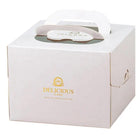 30PCS White Portable Cake Boxes Display Window Packing Case Party with Handle Birthday - Aimall