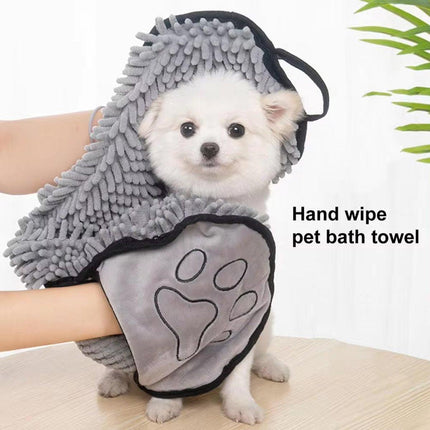 Quick Drying Pet Bath Towel Fast Absorbent Dog Cat Cleaning Towel for Grooming