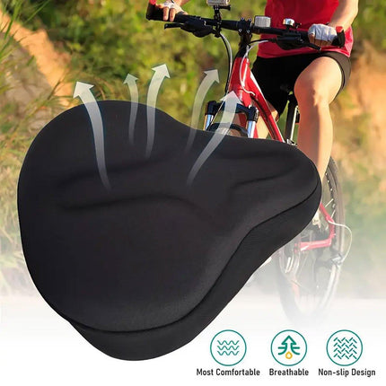 Soft Silicone Bicycle Seat Cover Comfortable Mountain Bike Cushion Thickened