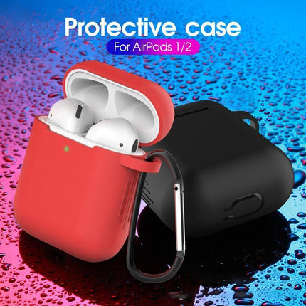 For Apple Airpods 1 & 2 Shockproof Silicon slim Skin Charging case Rubber Cover - Aimall