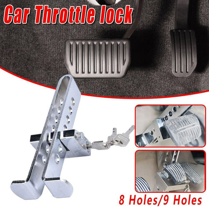 Universal Car Anti-Theft Clutch Throttle Brake Lock 8/9 Holes Security Lock