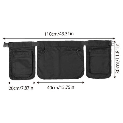 Gardening Apron Half-length Waist Bag Tool Work Clothes Adjustable Short Apron