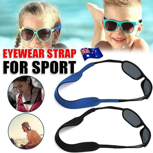 Sunglasses Strap Sports Band Glasses Neck Cord Neoprene Eyewear Black NEW - Aimall