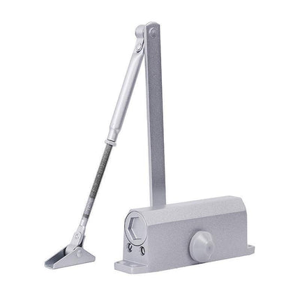 Hydraulic Door Closer Automatic Adjustable Spring Auto Closing 45-65kg Aluminum - Aimall