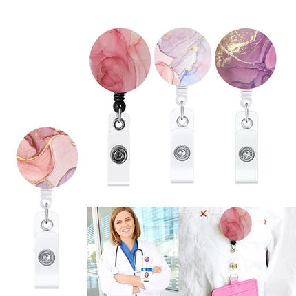 1-4X Retractable Nurse Badge Reel Clip Holder Students Doctor ID Card Holders - Aimall