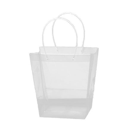 Transparent Tote Handbag Flower Bouquet Packaging Bag Valentine's Day Gift Bag - Aimall