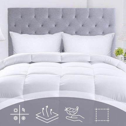 Luxury Hotel Quilt Core – Soft Microfiber Down Alternative Comforter for All Seasons