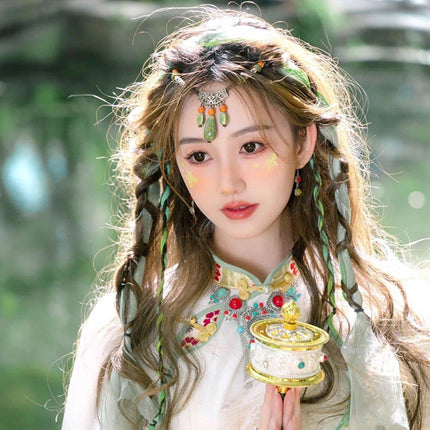 Ethnic Style Tibetan Forehead Chain Ancient Style Headwear Fashion Accessories