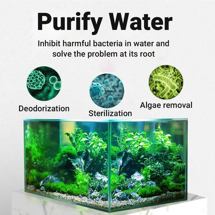 Fish Tank Germicidal Lamp UV Ultraviolet Water Disinfection Light for Aquarium