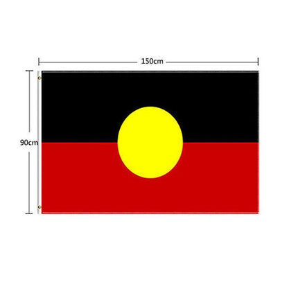 90*150CM Aboriginal Flag Australia Day Flag 90x150cm Indigenous Flag - Aimall