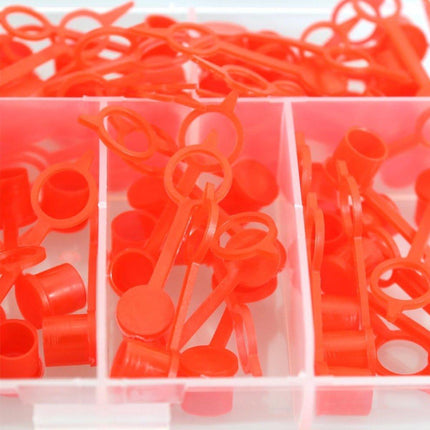 80pcs Boxed Iron Oil Nozzle Caps Dust Proof Grease Fitting Caps for Protection