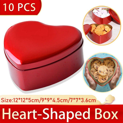 10pcs Iron Box Wedding Candy Boxes Tea Storage Durable Party Favor Containers