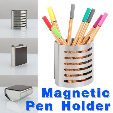 Creative Stainless Steel Student Pen Holder Multifunctional Stationery Organizer