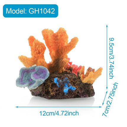 Aquarium Resin Coral Decorations for Fish Tank Marine Simulation Micro Landscape