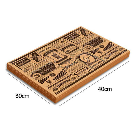 200X Oil Absorbing Paper Food Frying Grease-Proof Food Wrapper Wrapper Sandwich