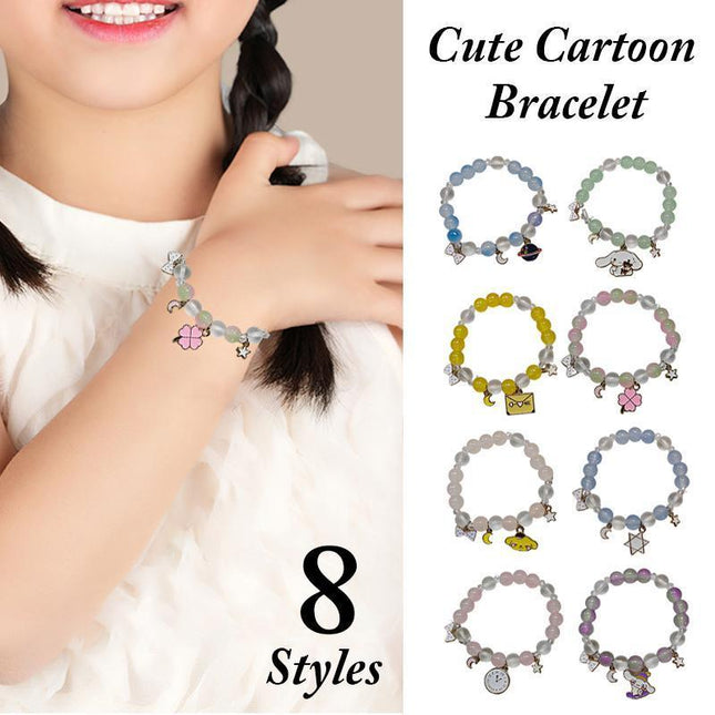Cute Cartoon Style Beaded Bracelet Kawaii Fashion Student Friendship Jewelry AU - Aimall