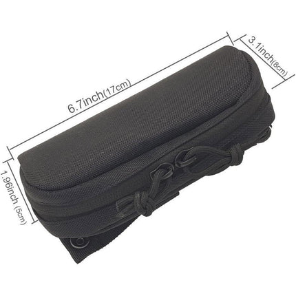 2pcs Nylon Hard Shell Glasses Case Protective Eyewear Storage Organizer Box