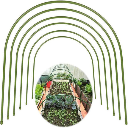 6x Greenhouse Plant Hoop Grow Garden Tunnel Hoop Support Hoops for Garden Stakes - Aimall