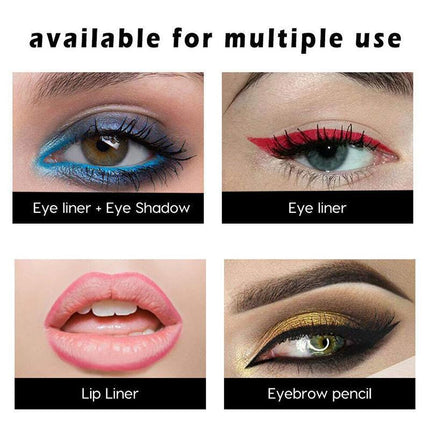 12 Colours Eyeliner Pencil Cosmetic Tool Makeup Pen Set Eye Shadow Glitter - Aimall