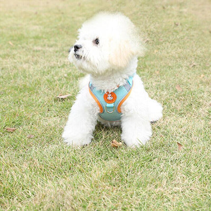 Dog Harness Cat Lead Puppy Leash VEST Mesh Breathe Adjustable Braces Small Pet Blue - Aimall