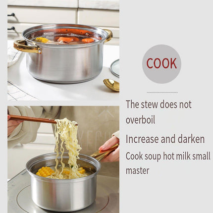 12pcs Stainless Steel Cookware Set Pots and Pans Kitchen Cooking Utensil Set