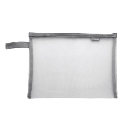A4 Mesh Zipper Pouch Document Bags - Durable File Folders in 3 Colours