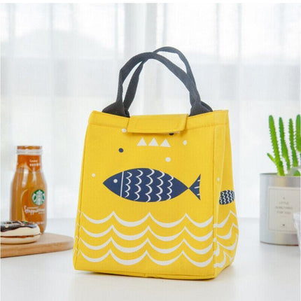 Portable Insulated Thermal Cooler Lunch Box Carry Tote Picnic Case Storage Bag 23.5x20x17cm - Aimall