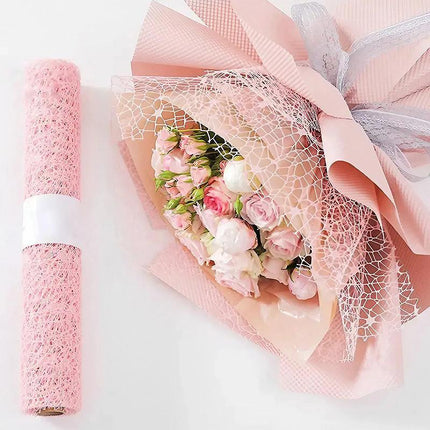 Chocolate wrapping paper rolls in four vibrant colors for flower and gift packaging