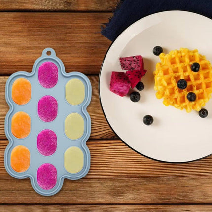 3pcs Food Supplement Freezer Tray Ice Cube Mould Silicone Storage Tray for Early Feeding
