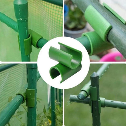 24PCS Plant Trellis Connector Clip Stake Clips For Fixed Garden Frame Rod 8-20mm - Aimall