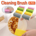8pcs Dishwashing Sponge Kitchen Cleaning Brush Scrub Sponge Scouring Pad Set