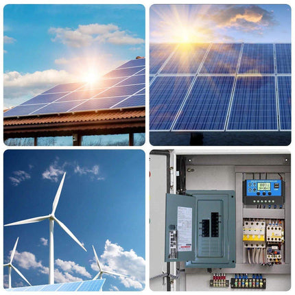 20A Solar Charge Controller 12V 24V LCD 2 USB Ports Lead-Acid Regulator