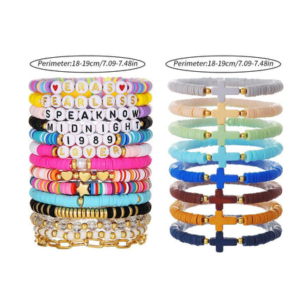 8/14pcs Bohemian Bracelet Set Colourful Beaded Bracelets Stackable Jewelry Gift