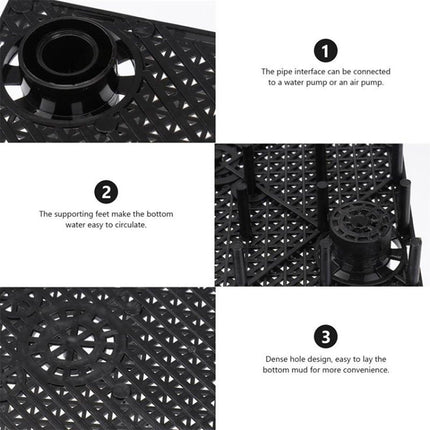Fish Tank Aquarium Under Gravel Filter System Safe Filtration Plate Board Kit - Aimall