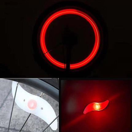3PCS Mountain Bike Spoke Light Colourful LED Wheel Light Silicone Cycling Gear