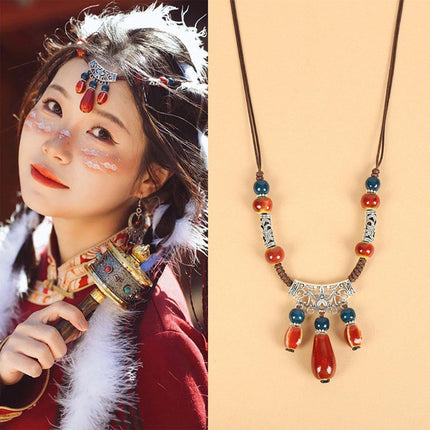 Ethnic Style Tibetan Forehead Chain Ancient Style Headwear Fashion Accessories