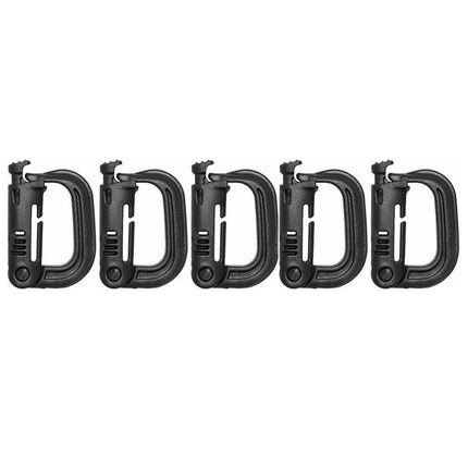 2/5pcs Outdoor D-ring Buckle for Backpack Mountaineering Hiking Camping Clip