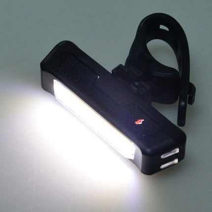 1x USB Rechargeable LED Bike Front Light headlight lamp Bar rear Tail Wide Beam